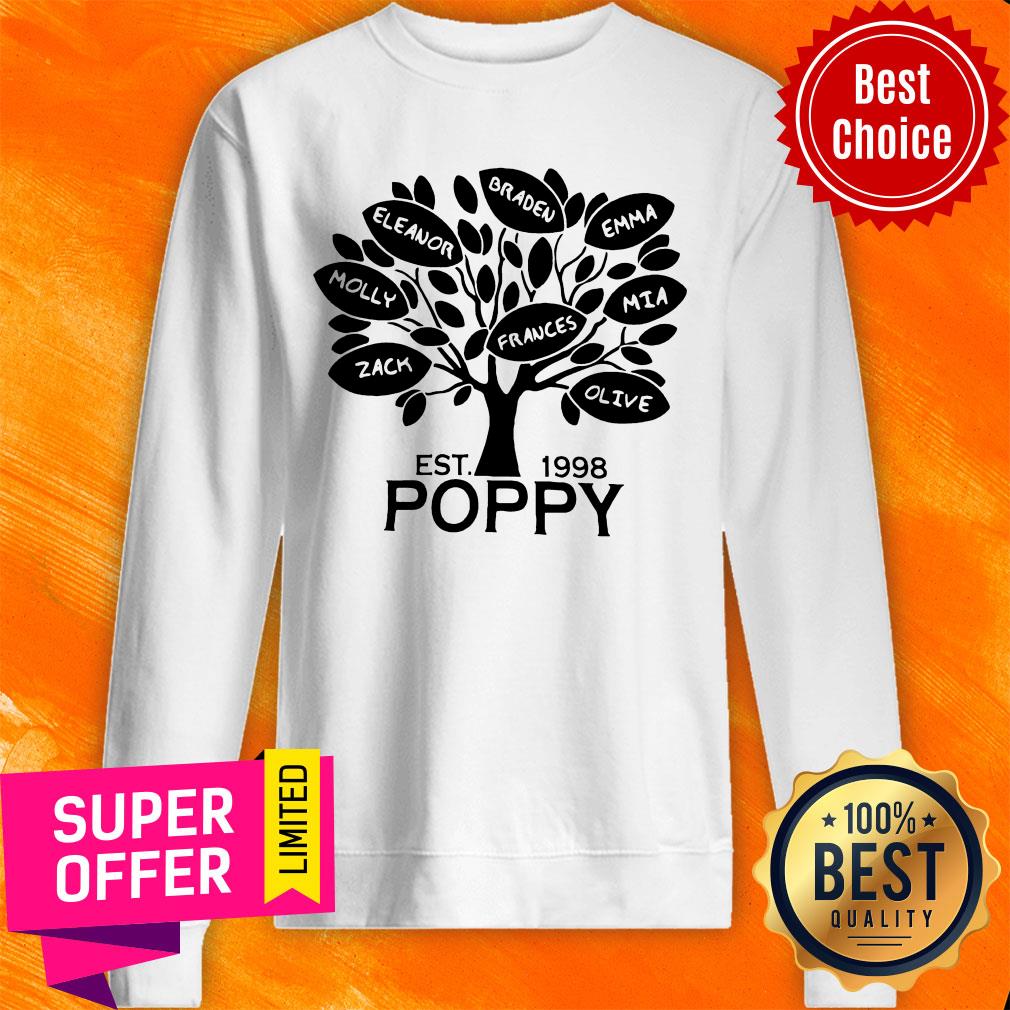 Coolspod Personalized EST 1998 Poppy Tree Shirt - Image 4