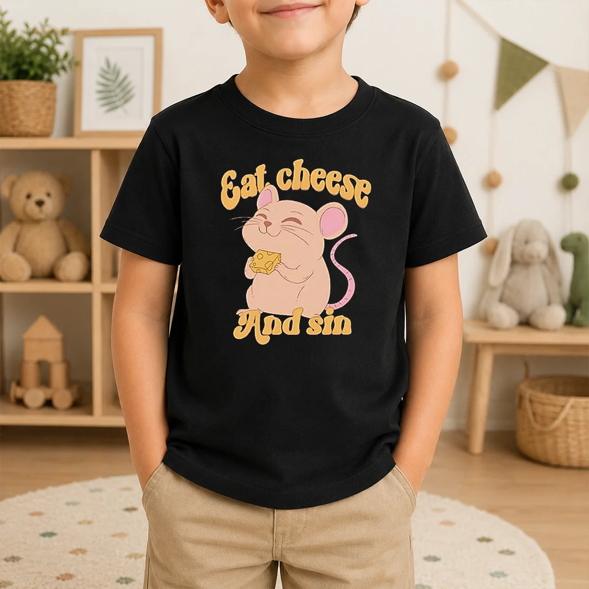 Hot Premium Eat Cheese And Sin Mouse Shirt - Image 9