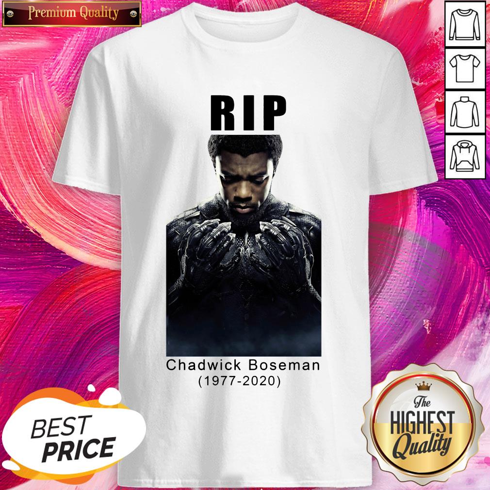 Rip Chadwick Boseman R.I.P To The Black Panther Wakanda Forever Shirt