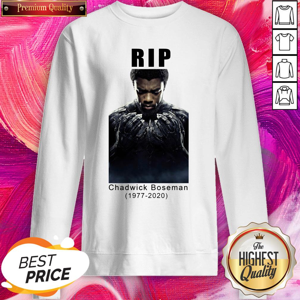 Rip Chadwick Boseman R.I.P To The Black Panther Wakanda Forever Shirt - Image 3