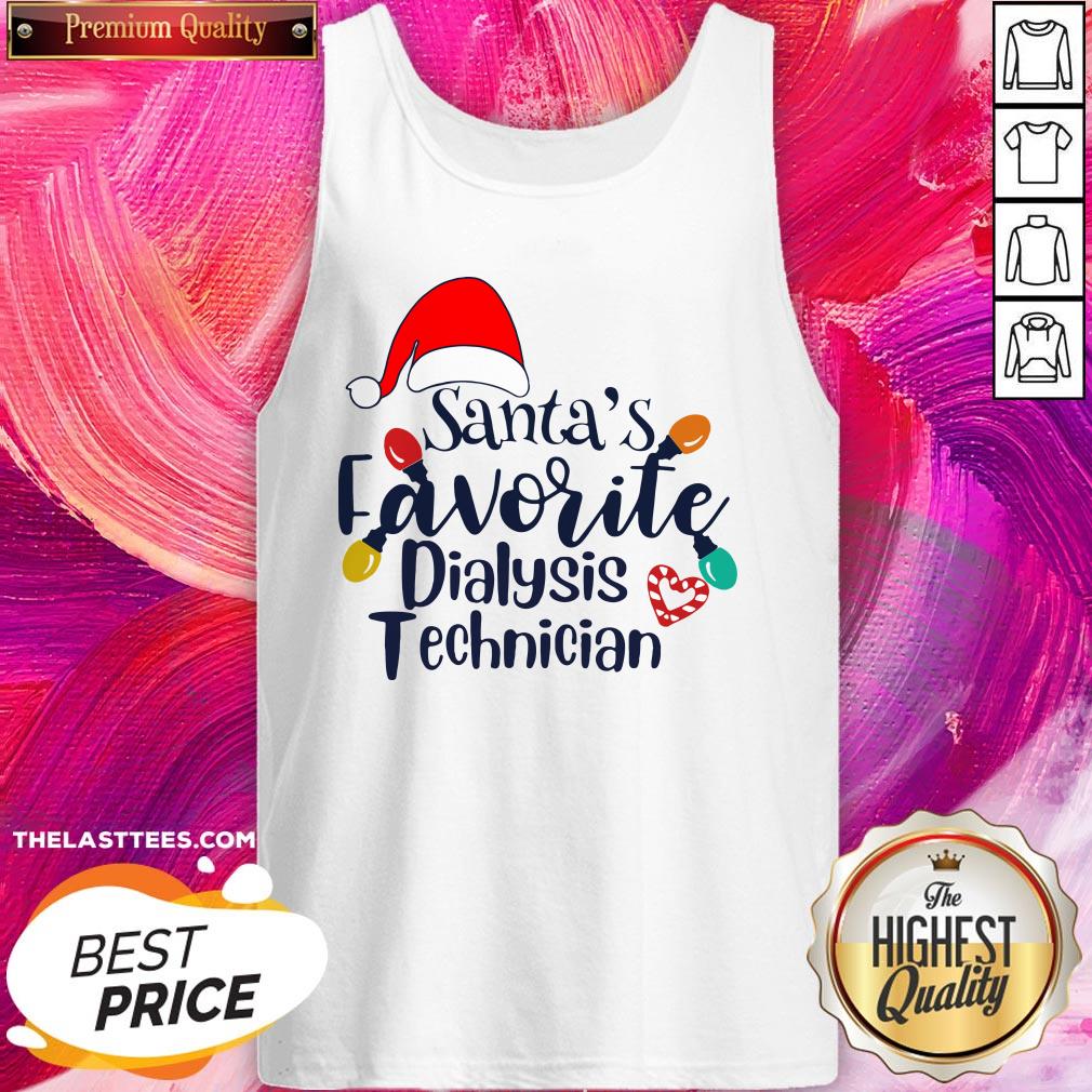 Perfect Santa’s Favorite Dialysis Technician Christmas Shirt - Image 3
