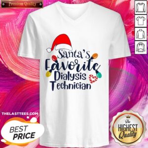 Alternative view of Perfect Santa’s Favorite Dialysis Technician Christmas Shirt