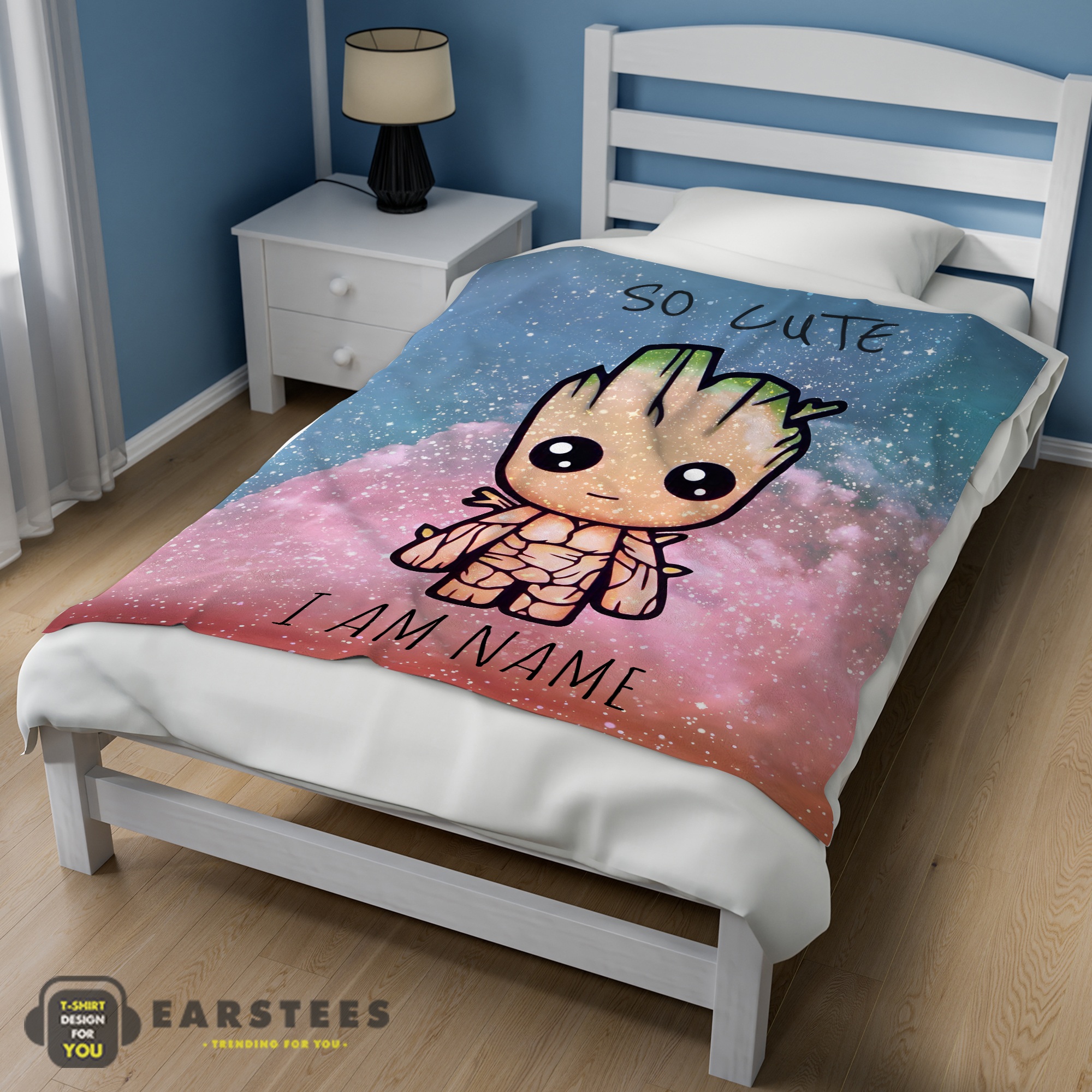 Good Marvel SuperHero Baby Groot and Friends Birthday Cute Blanket Fleece Customized Blanket - Image 3