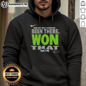 Alternative view of Original Seattle Seahawks 2025 NFC West Champions T-Shirt