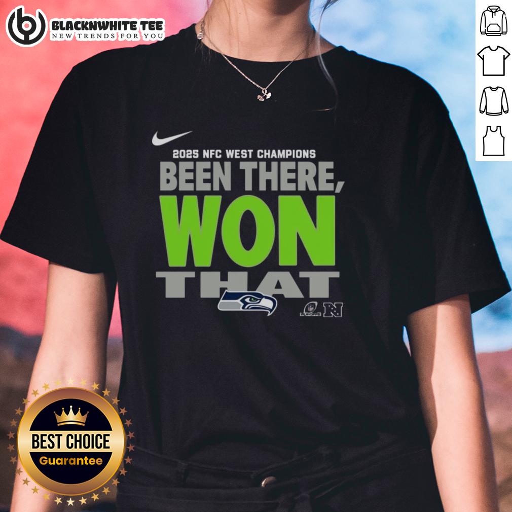 Original Seattle Seahawks 2025 NFC West Champions T-Shirt - Image 3