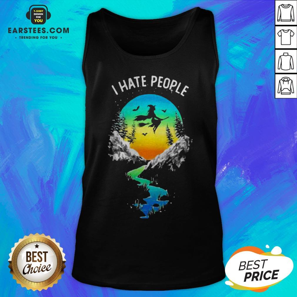 Pretty Witch Go Camping I Hate People Shirt - Image 5
