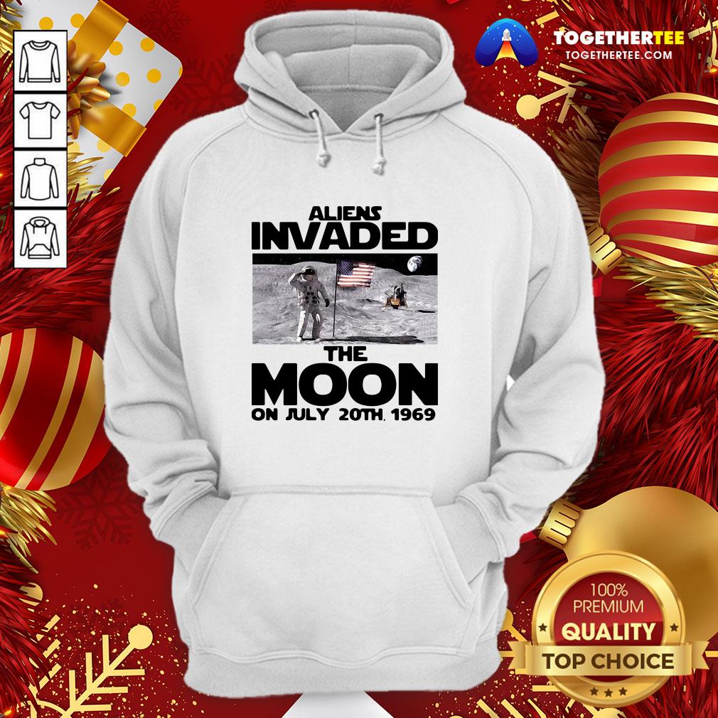 Funny Aliens Invaded The Moon On July 20th 1969 Shirt - Image 5