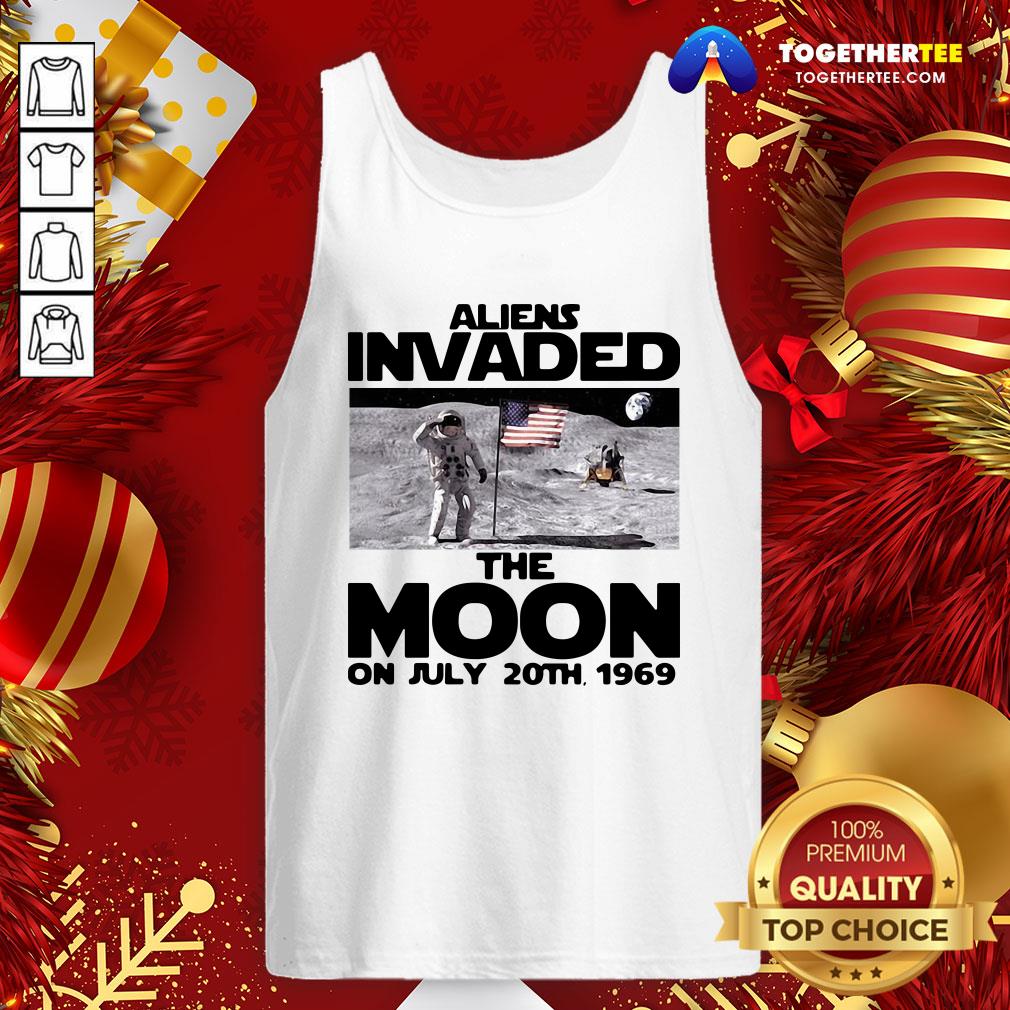 Funny Aliens Invaded The Moon On July 20th 1969 Shirt - Image 3