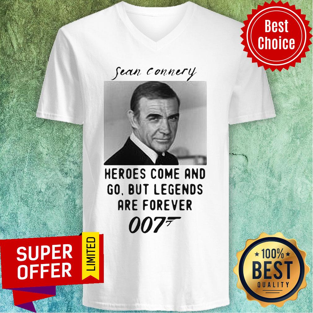 Sean Connery Heroes Come And Go But Legends Are Forever 007 Shirt - Image 4