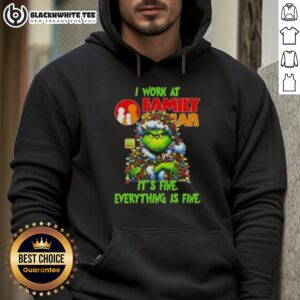 Alternative view of Top Grinch Christmas Tree X Family Dollar I Work At It's Fine Everything Is Fine T-Shirt