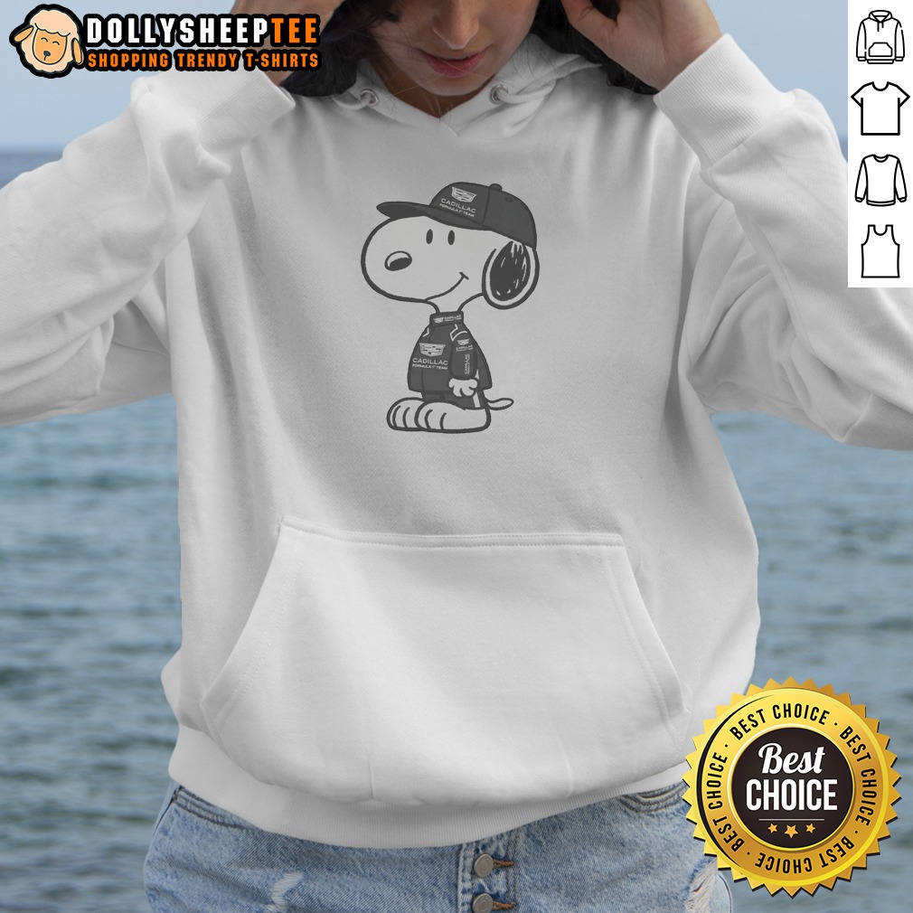 Awesome Snoopy Gadillac Formula 1 Team Shirt - Image 3