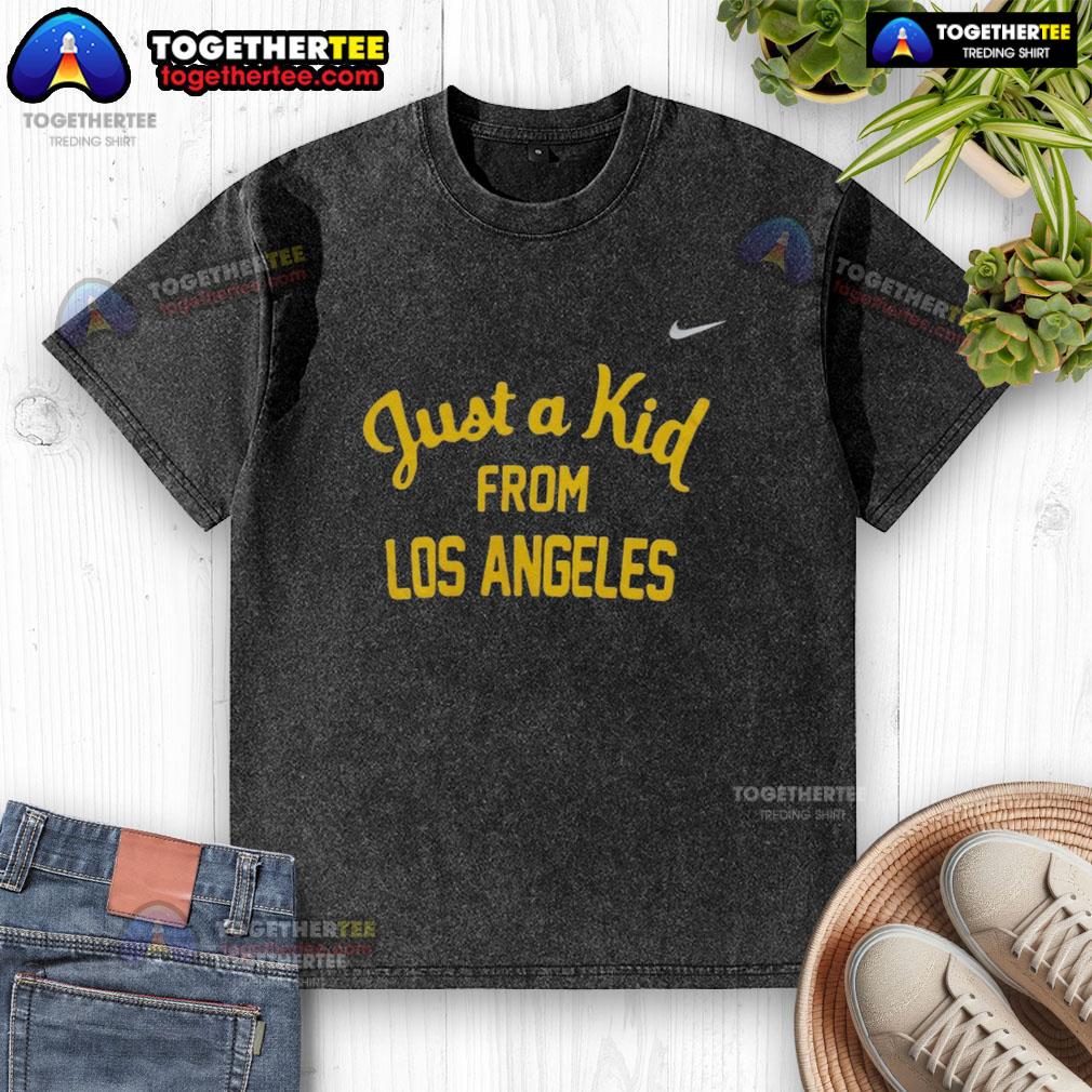 Official West Virginia Mountaineers Just A Kid From Los Angeles T-Shirt - Image 6