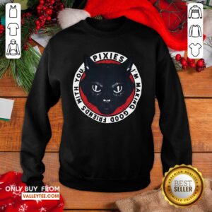 Alternative view of Nice Black Cat Pixies I’m Making Good Friends With You Shirt