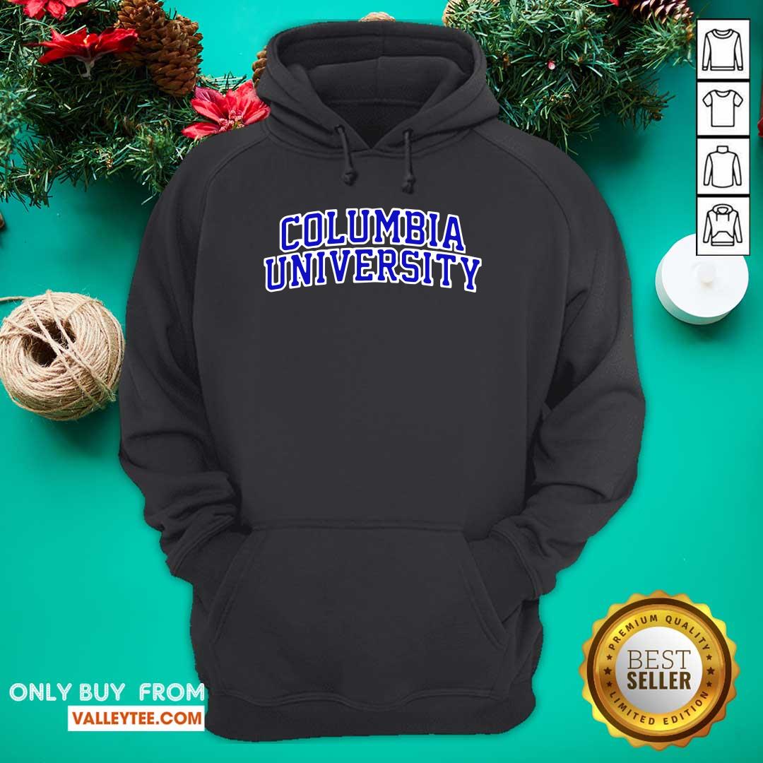 Official Columbia University Blue Text Shirt - Image 3