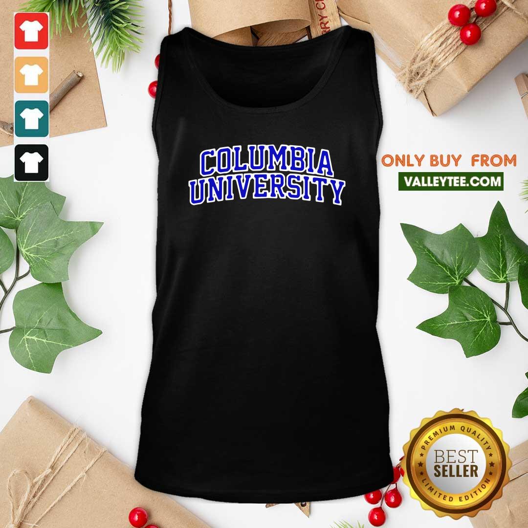Official Columbia University Blue Text Shirt - Image 5