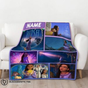 Alternative view of Premium Cute Hot Disney Cartoon Wish Asha Princess Blanket Fleece Customized Blanket