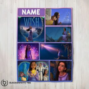 Premium Cute Hot Disney Cartoon Wish Asha Princess Blanket Fleece Customized Blanket