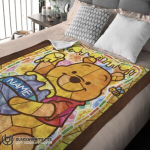 Alternative view of Premium Hot Cute Disney Cartoon Winnie The Pooh With Jars of Honey Blanket Customize Blanket