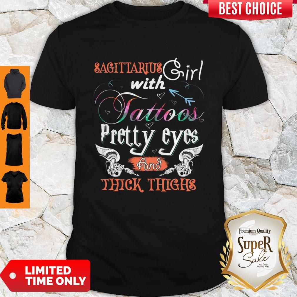 Awesome Sagittarius Girl Tattoos April February Birthday Women Gifts Shirt