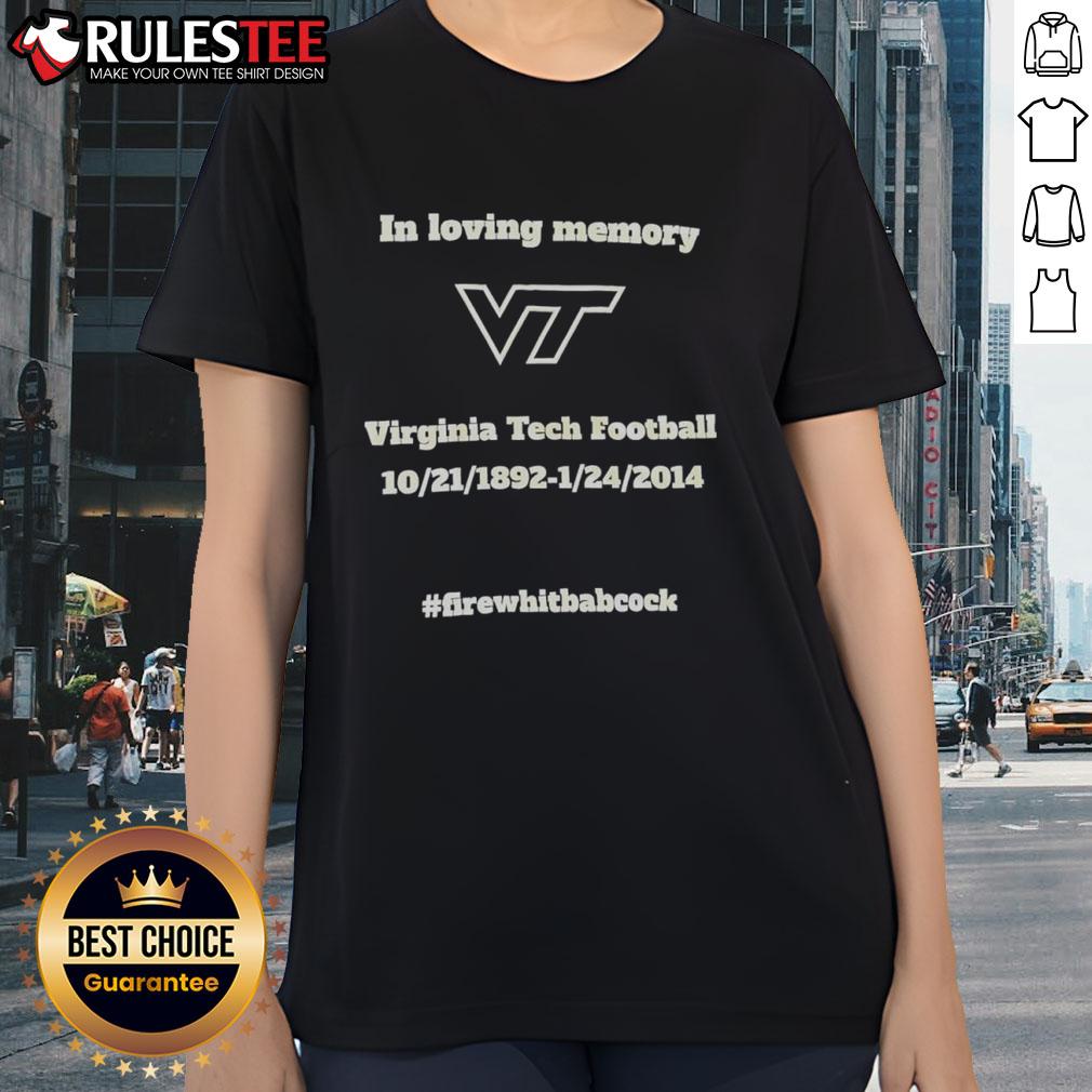 Awesome In Loving Memory Virginia Tech Football T-Shirt - Image 3
