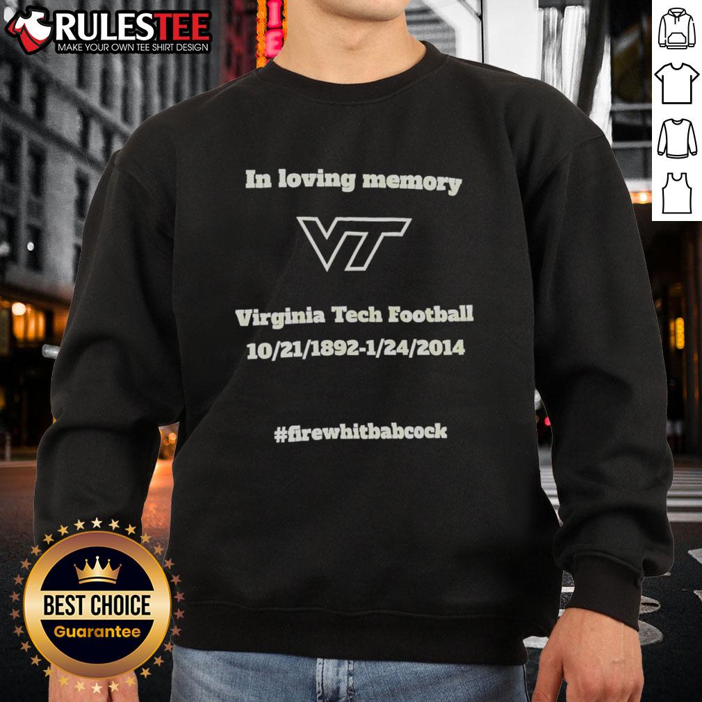 Awesome In Loving Memory Virginia Tech Football T-Shirt - Image 5