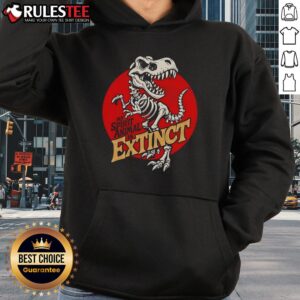 Alternative view of Funny My Spirit Animal Is Extinct T-Rex Skeleton T-Shirt