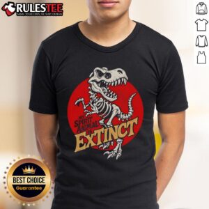 Funny My Spirit Animal Is Extinct T-Rex Skeleton T-Shirt