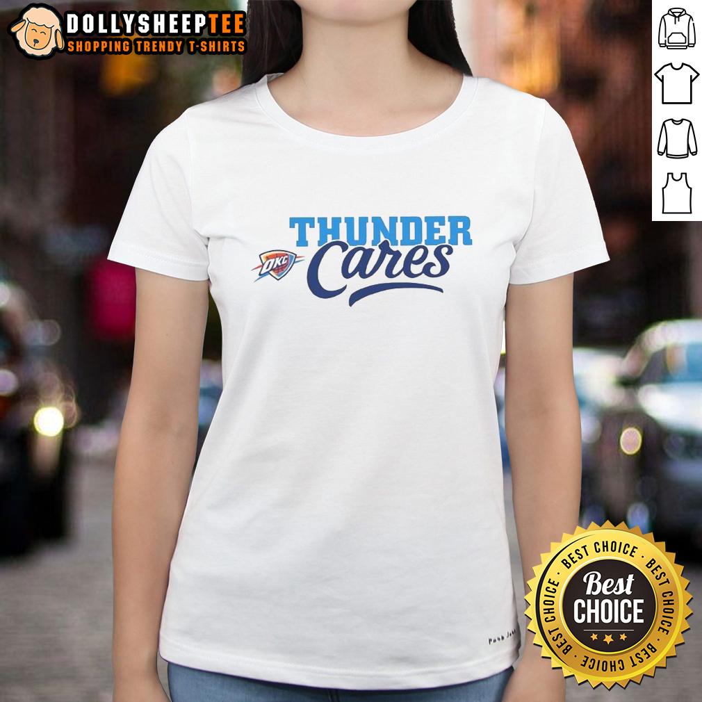 Hot Oklahoma City Thunder Cares T-Shirt - Image 3