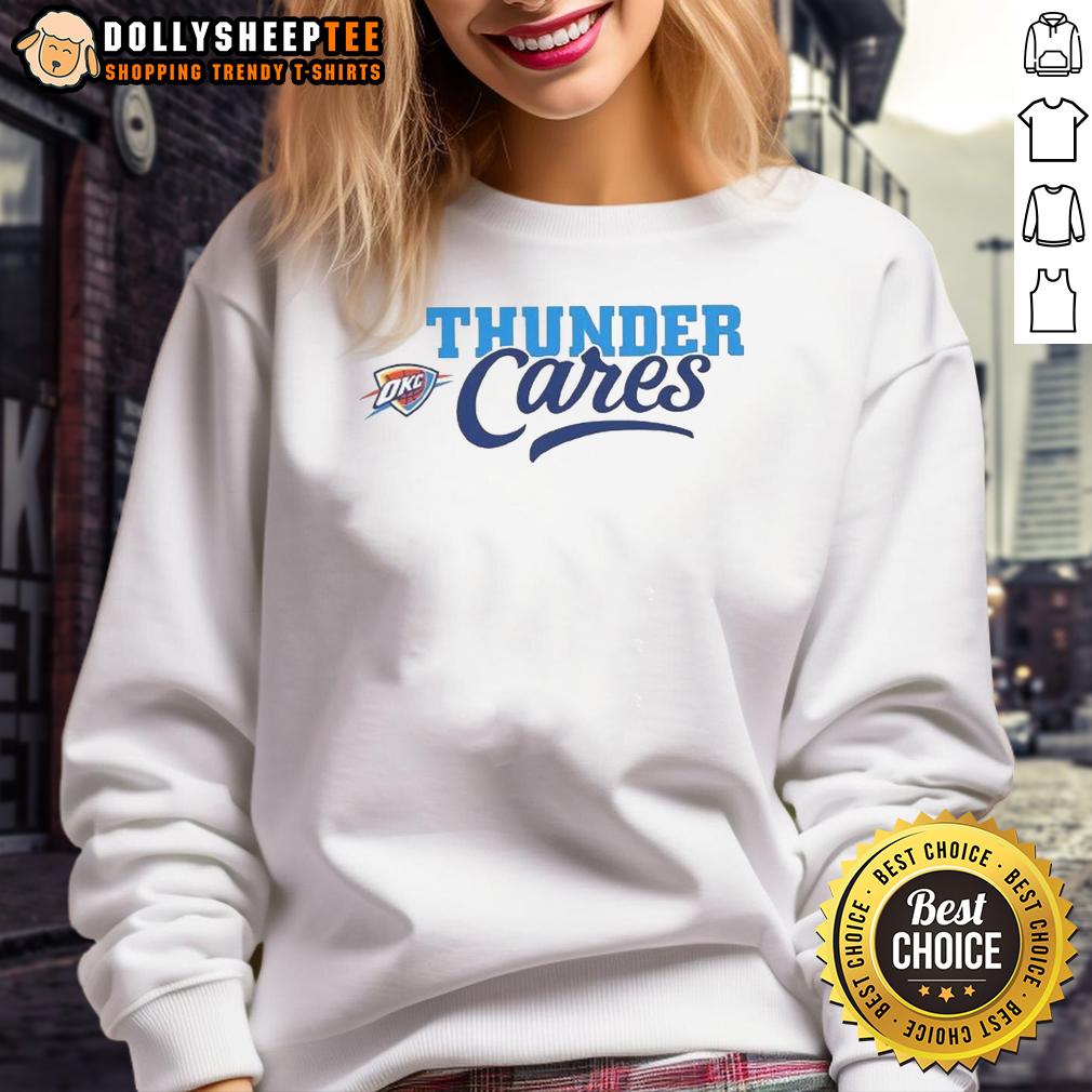 Hot Oklahoma City Thunder Cares T-Shirt - Image 5