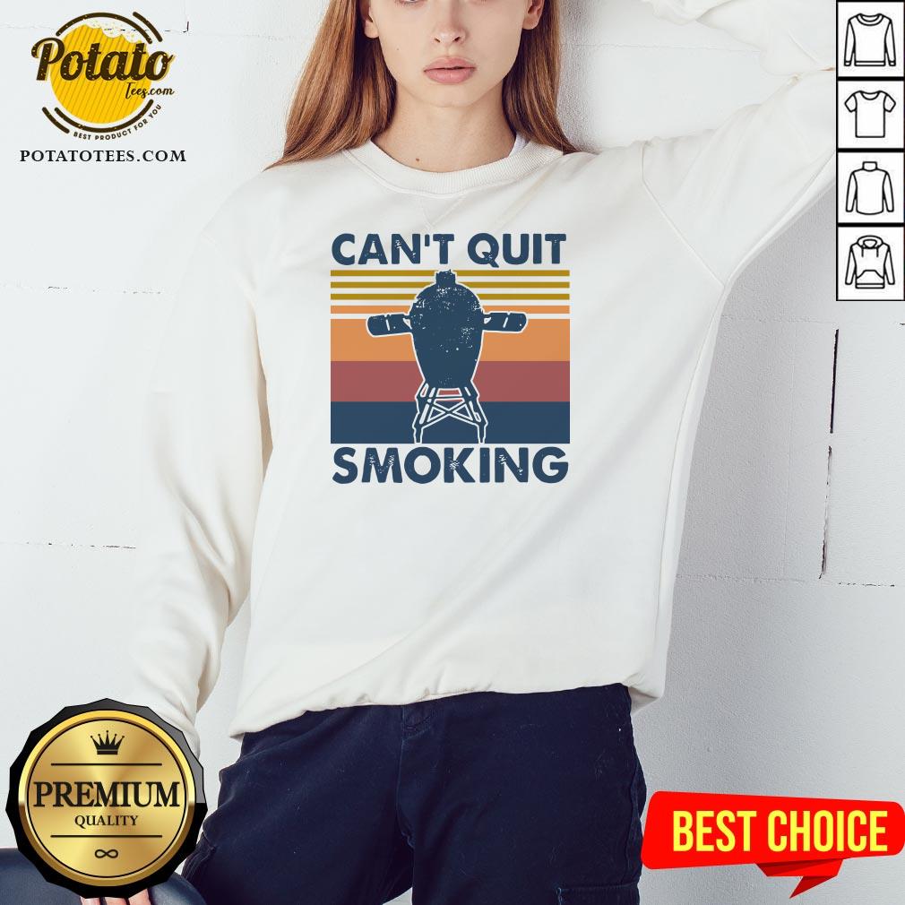 Hot Can’t Quit Smoking Vintage Shirt - Image 4