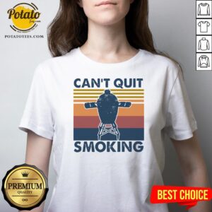 Alternative view of Hot Can’t Quit Smoking Vintage Shirt