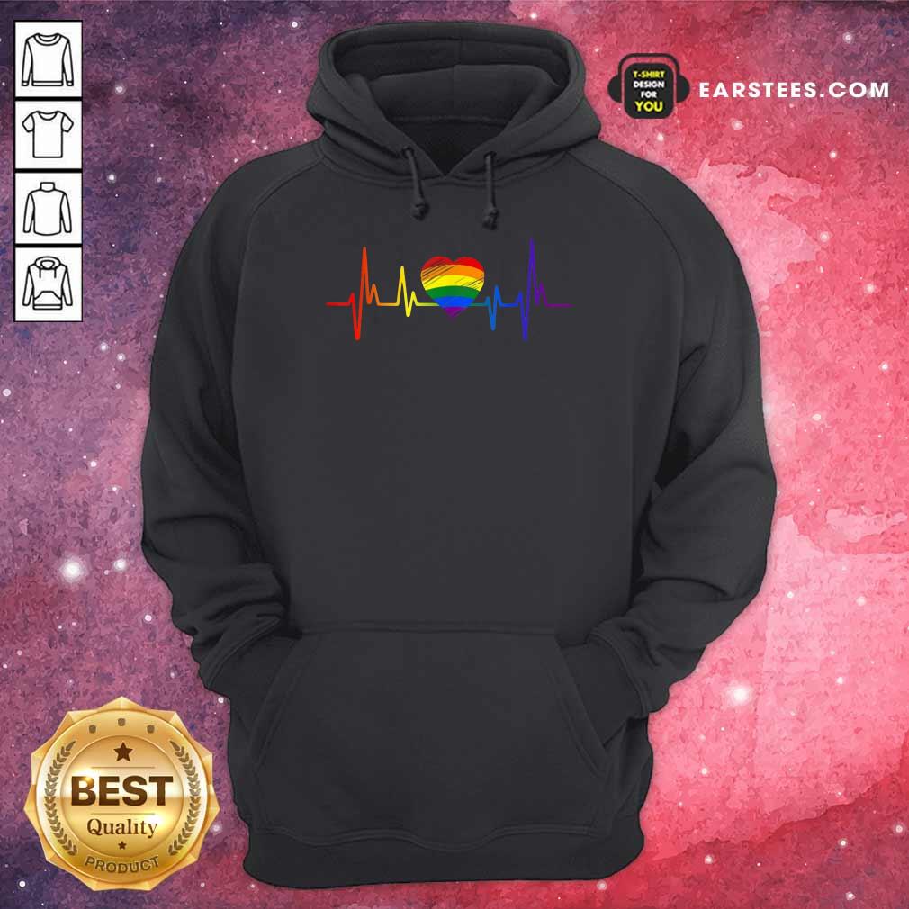 Hot LGBT Pride Heartbeat Shirt - Image 4