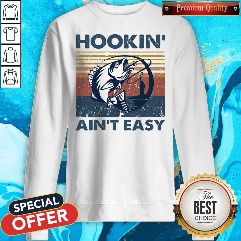 Official Hookin’ Ain’t Easy Vintage Shirt - Image 4