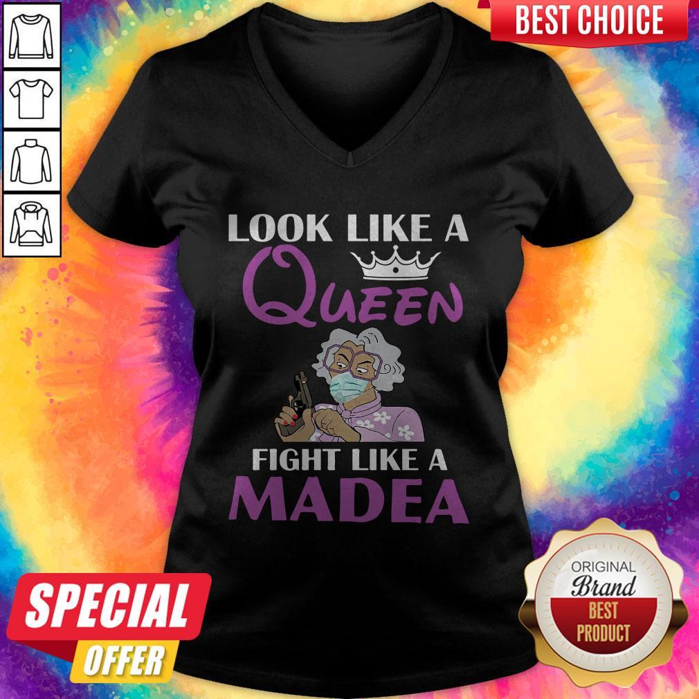 Official Look Like A Queen Flight Like A Madea Shirt - Image 3