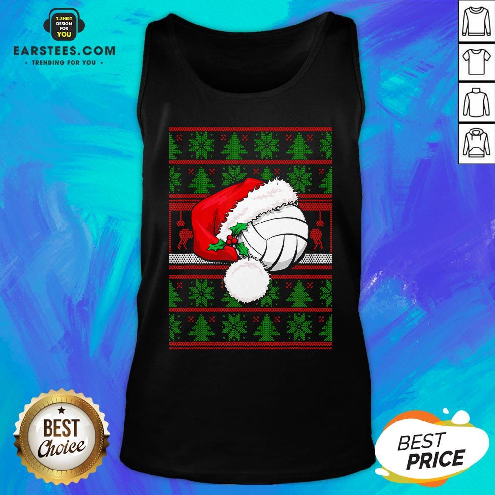 Official Santa Claus Hat Volleyball Christmas Tee Gift Shirt - Image 4