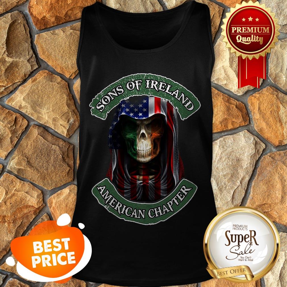 Skull Sons Of Ireland American Chapter St. Patrick’s Day Shirt - Image 5
