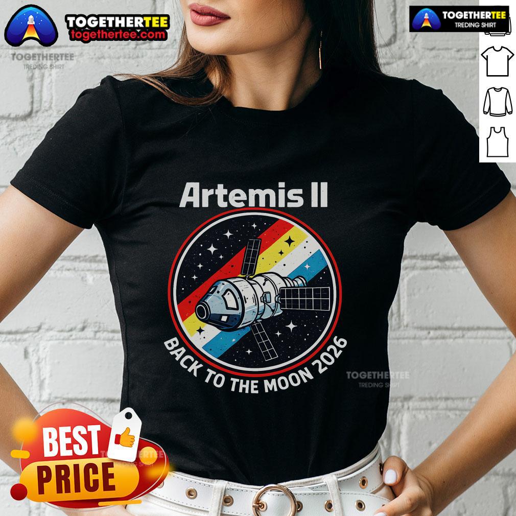Hot Artemis II Back To The Moon 2026 T-Shirt - Image 3