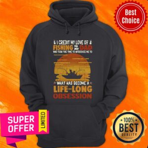 Alternative view of Premium I Credit My Love Of Fishing To My Dad Life Long Obsession Shirt