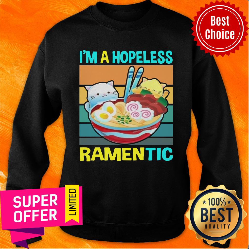 Premium Kawaii Ramen Cat Noodles Ramen Vintage Retro Shirt - Image 5
