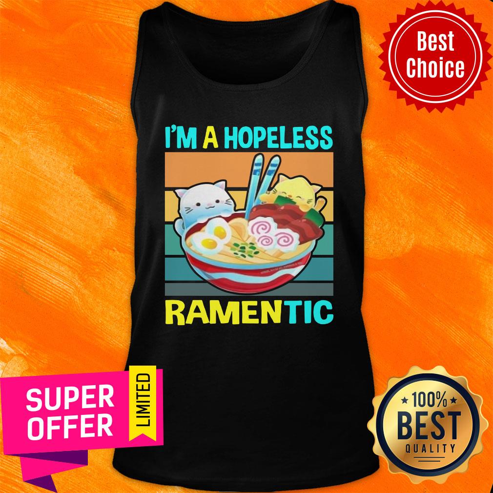 Premium Kawaii Ramen Cat Noodles Ramen Vintage Retro Shirt - Image 4