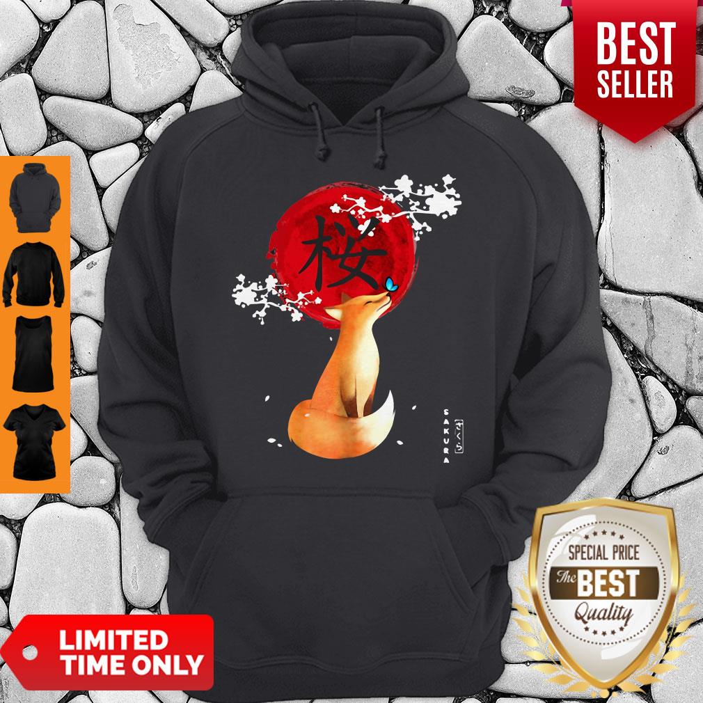Official Sakura Cherry Blossom Fox Shirt - Image 2