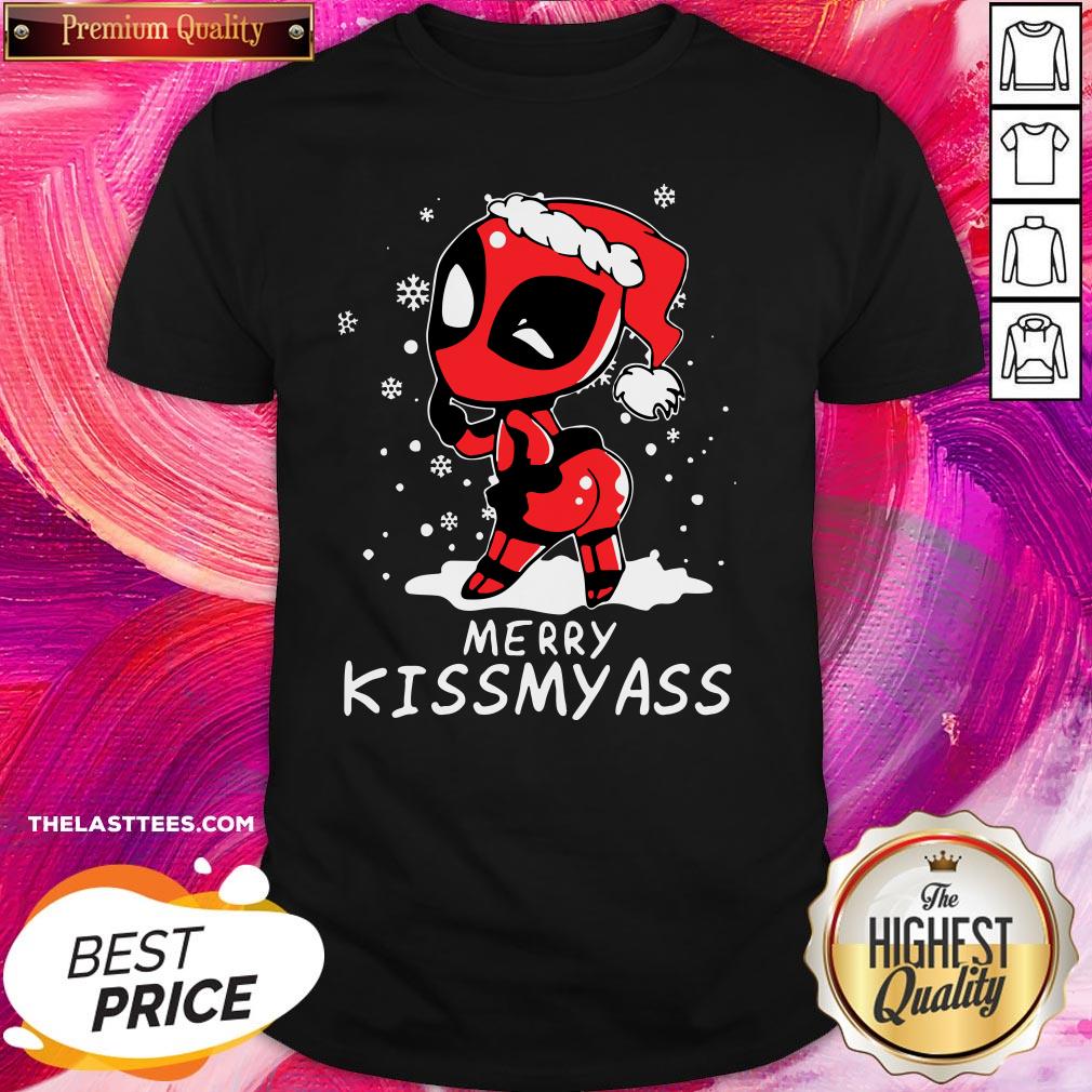 Hot Santa Deadpool Merry Kiss My Ass Christmas Shirt