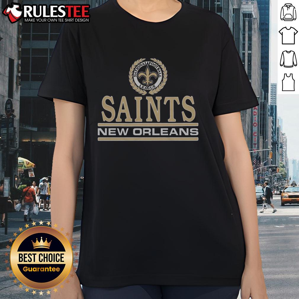 Awesome New Orleans Saints Crest T-Shirt - Image 3
