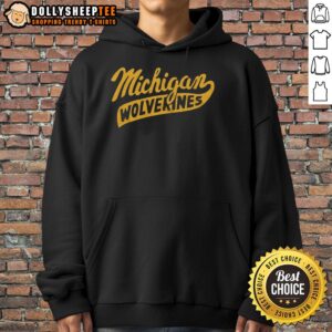 Alternative view of Good Script Michigan Wolverines T-Shirt