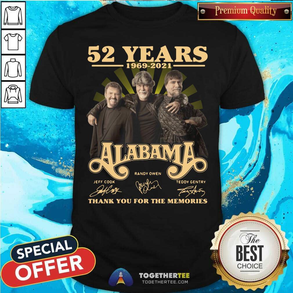 Grateful 52 Years Alabama Signature Shirt