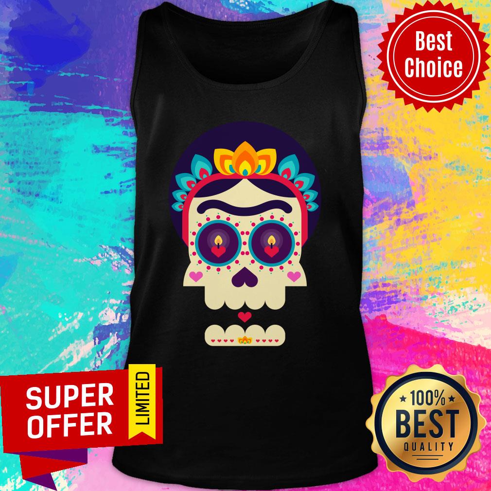 Skull Dia De Los Muertos Day Dead Happy Mexico Holiday Shirt - Image 4