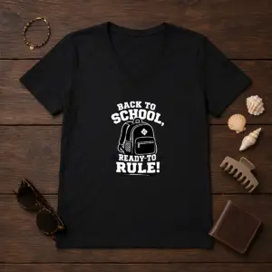 Alternative view of Top Back To School Ready To Rule Silhouette Shirt
