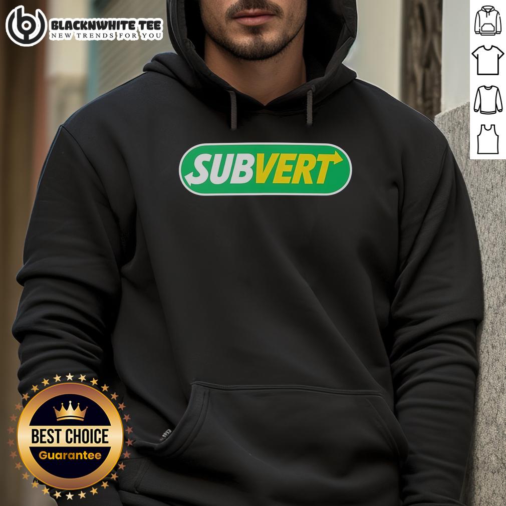 Awesome Subvert Subway Parody Logo T-Shirt - Image 2