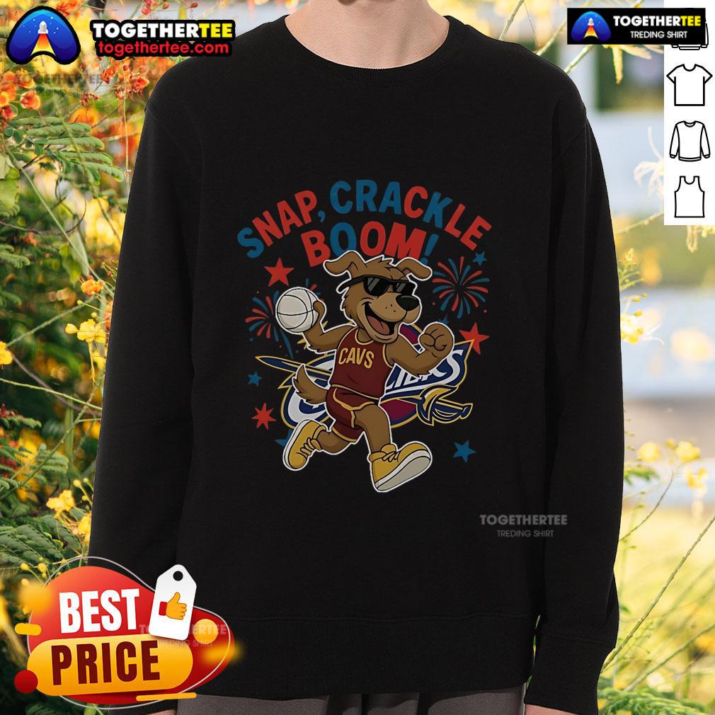 Original Cleveland Cavaliers Snap Crackle Boom Power Of Champions Indepencence Day T-Shirt - Image 5