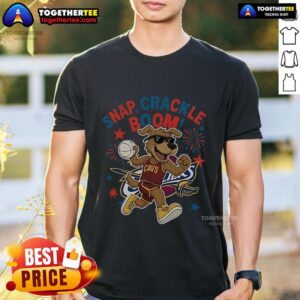 Original Cleveland Cavaliers Snap Crackle Boom Power Of Champions Indepencence Day T-Shirt